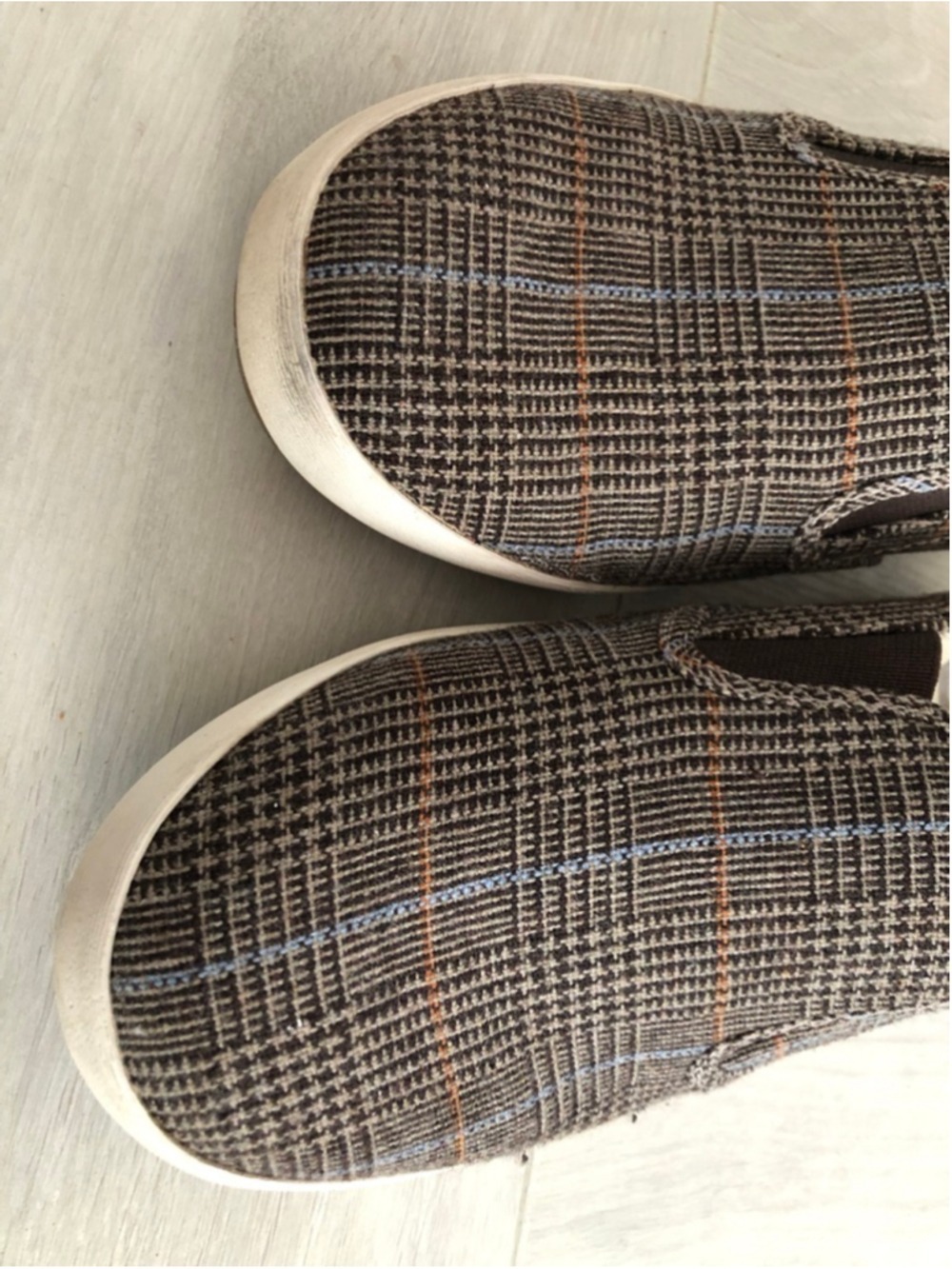 Sz 7 Taos Dandy Slip On Casual Loafers Sneakers Plaid Curves & Pods Girlcore - Picture 9 of 11
